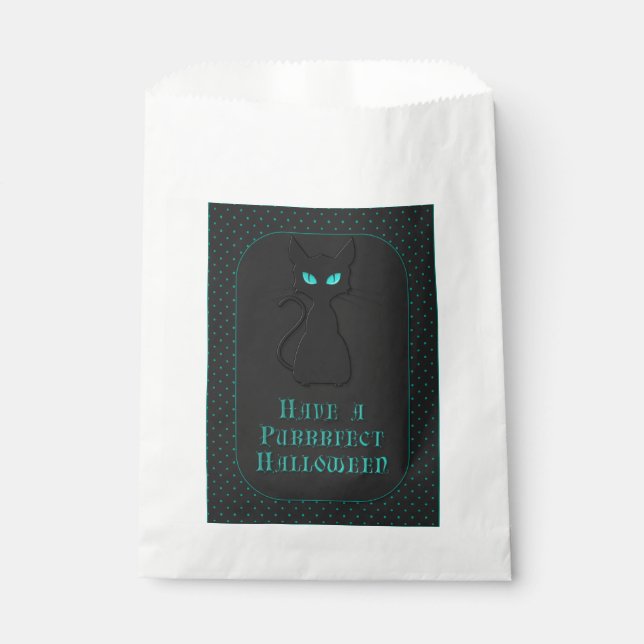 Purrfect Halloween Kitty Geschenktütchen (Vorderseite)