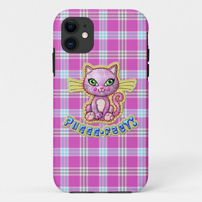 Purrfect Kitty Cat Kariert iPhone 5 Casemate Case-Mate iPhone Hülle (Rückseite)