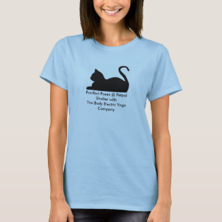 Purrfect Pose-Katzen-Yoga T-Shirt