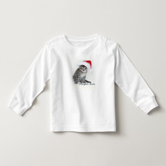 Purrfect Santa T - Shirt (Vorderseite)