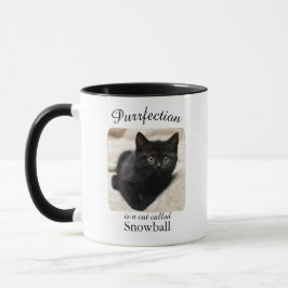 Purrfection  ist ein personalisierter Katzen-Mug Tasse