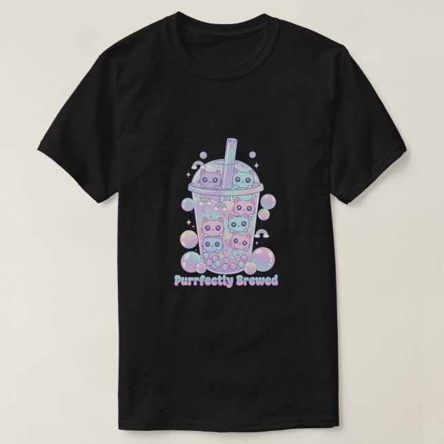 Purrfectly Brewed T-Shirt (Design vorne)