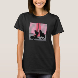 Purrfectly gesunde Katzen-Dame T-Shirt