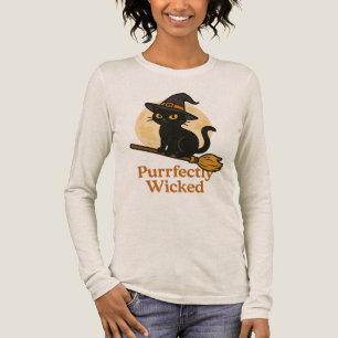 Purrfekt Böser Halloween Hexenkatze  Tri-Blend Shirt