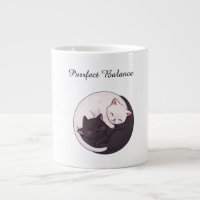 Purrfekte Balance Yin Yang Katzen Süße Cartoon-Tas