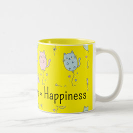 Purrfekte Katzenliebhaber Zweifarbige Tasse