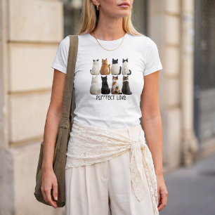Purrfekte Katzensammlung Rückansicht T-Shirt