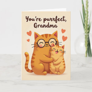 Purrfekte Oma-Liebeskarte Karte