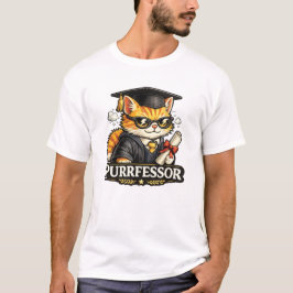 Purrfessor Katzenlehrer Abschlussdesign T-Shirt