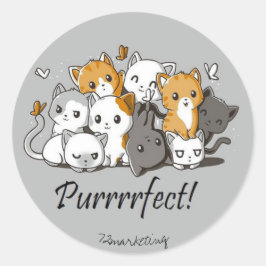 Purrffect Cat Stickers Klassenlehrer Kittens