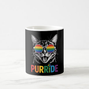 Purride Cat Gay Lesbian Rainbow LGBTQ Alleinstolz Kaffeetasse
