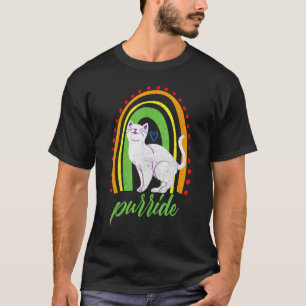 Purride Cat Niedliche Vintage schwul Gay Lesbian P T-Shirt