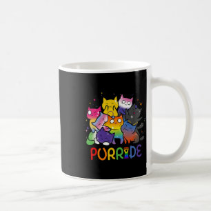 Purride Cat Pride Ally Lgbt Rainbow Animal Liebhab Kaffeetasse