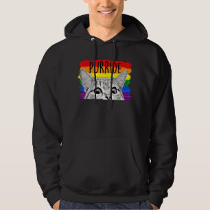 Purride Cat Sonnenbrille Flag Gay Pride Month Lgbt Hoodie