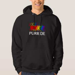 Purride Chonk Cat Lgbt Cat Gay Hoodie