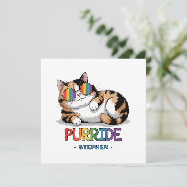 Purride - Cooler Katzenstolz | LGBTQ (Stehend Vorderseite)