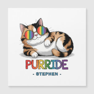 Purride - Cooler Katzenstolz   LGBTQ Magnetkarte