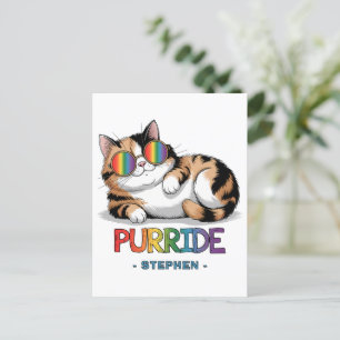 Purride - Cooler Katzenstolz LGBTQ Postkarte