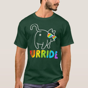 Purride Funny Cat Gay LGB Pride Women Männer T-Shirt