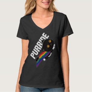 Purride Niedlich Cat Pride Month Lgbtq Gay Rainbow T-Shirt