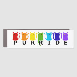 PURRide PRIDE Cats Auto Magnet