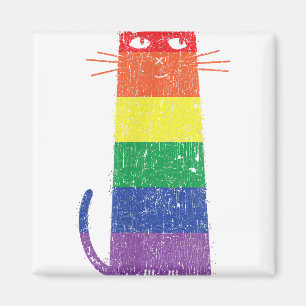 Purride Shirt LGBT Funny Gay Pride Cat Sprichwort  Magnet