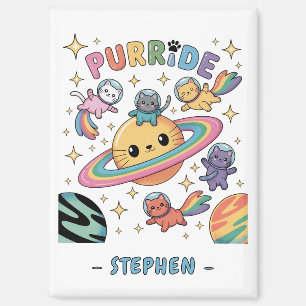 Purride Space Cats - Kawaii Astronautenkatzen Magnet