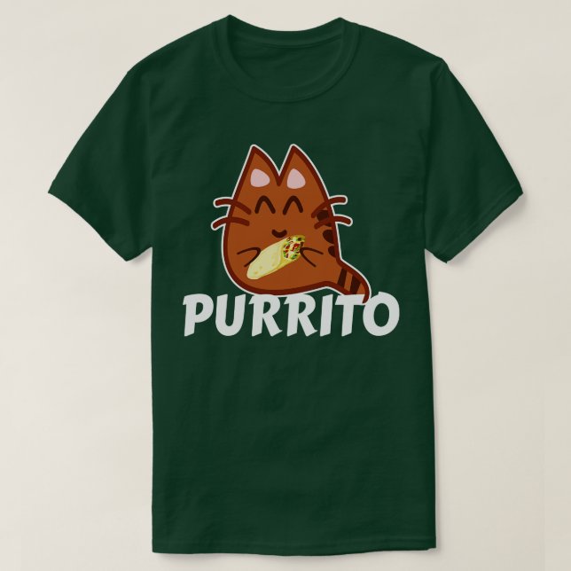 Purrito Cat Burrito T-Shirt (Design vorne)