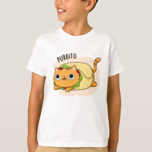 Purrito Funny Cat Burrito Pun T-Shirt