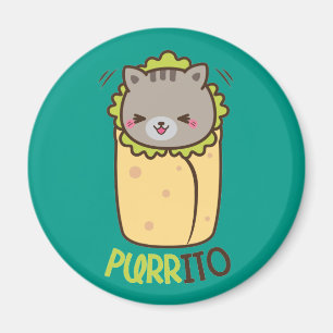 Purrito Kitty Cat Burrito Magnet