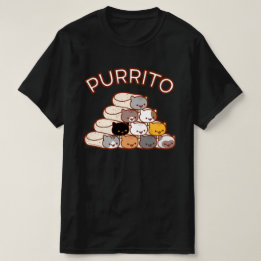PURRITO PYRAMID Cat Burrito T - SHIRT