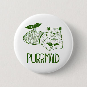 Purrmaid Knopf Button