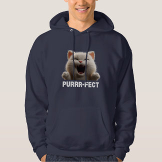 PURRR-FEKTE Lustige Lachende Katze Meme T-Shirt Hoodie