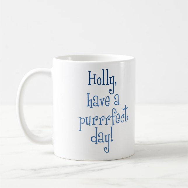 Purrrfect Stechpalmen-TagesTasse Tasse (Links)