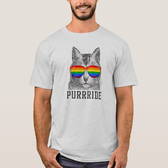 Purrride Katze T-Shirt (Vorderseite)