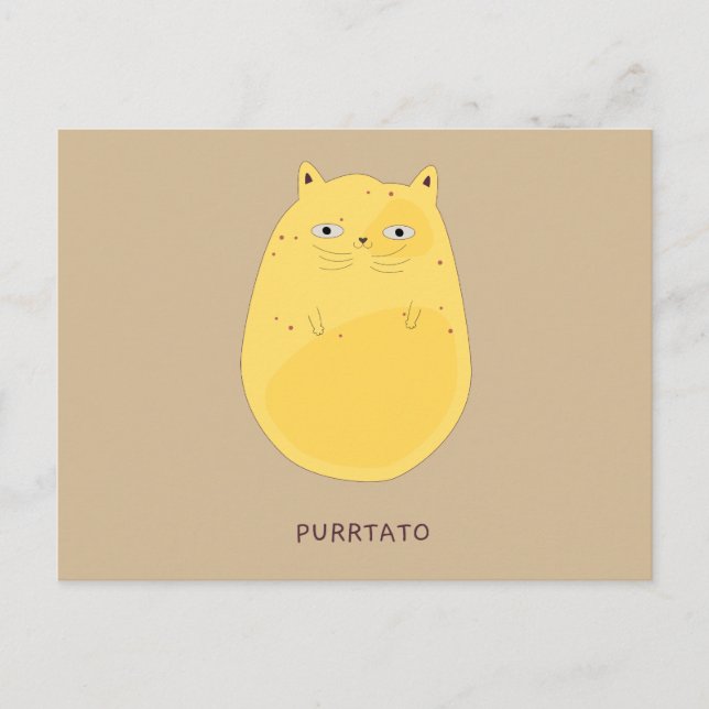 Purrtato Postkarte (Vorderseite)