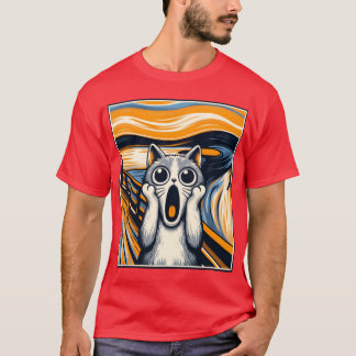 Purrtrait Meowsterstück Lustige Katzenparodie der  T-Shirt
