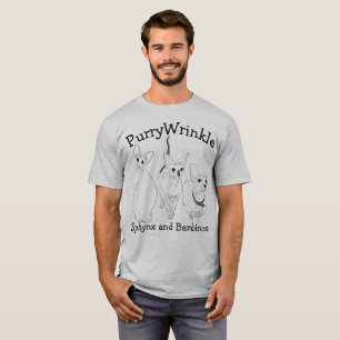 PurryWrinkle Sphynx und Bambino-Kätzchen T-Shirt