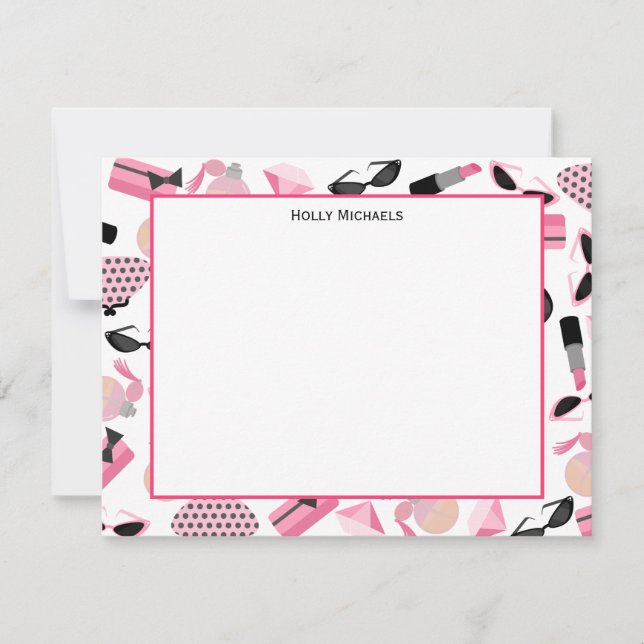 Purses Parfüm & Lipstick - Flachbildschirme Mitteilungskarte (Vorderseite)