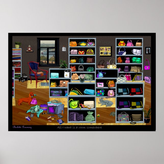 Purses Room 22,5 X 15 Poster (Vorne)