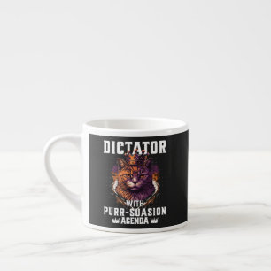 Pursuasion Agenda Funny Bossy Cat Espressotasse