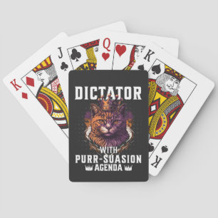 Pursuasion Agenda Funny Bossy Cat Spielkarten