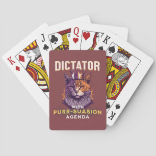 Pursuasion Agenda Funny Cat Design Spielkarten