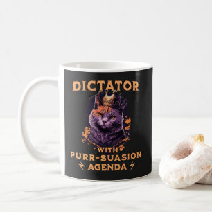Pursuasion Agenda Funny King Cat Kaffeetasse