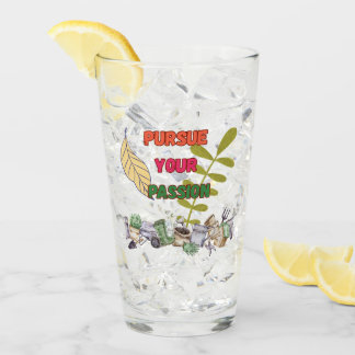 Pursue Your Passion- Gardening Drinking Glass Glas