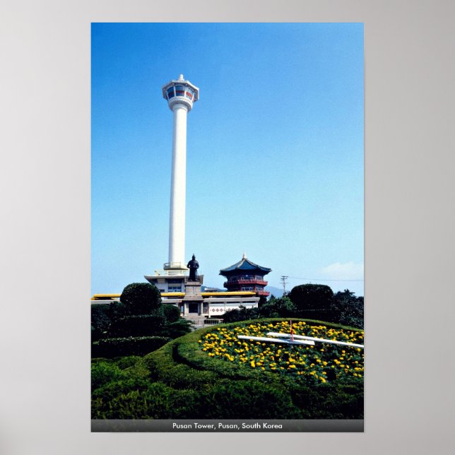 Pusan Tower, Pusan, Südkorea Poster (Vorne)