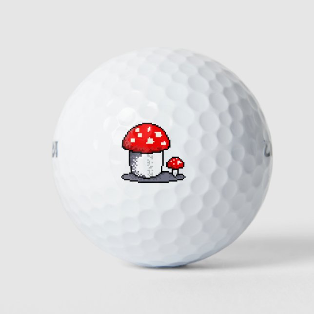 Puschrooms pixel art golfball (Vorderseite)