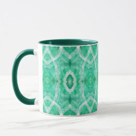 Push Abstract Light Green Watercolor Art Tasse