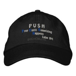 PUSH gotGod316.com Bestickte Kappe