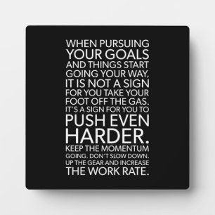 Push Harder - Motivierend Fotoplatte